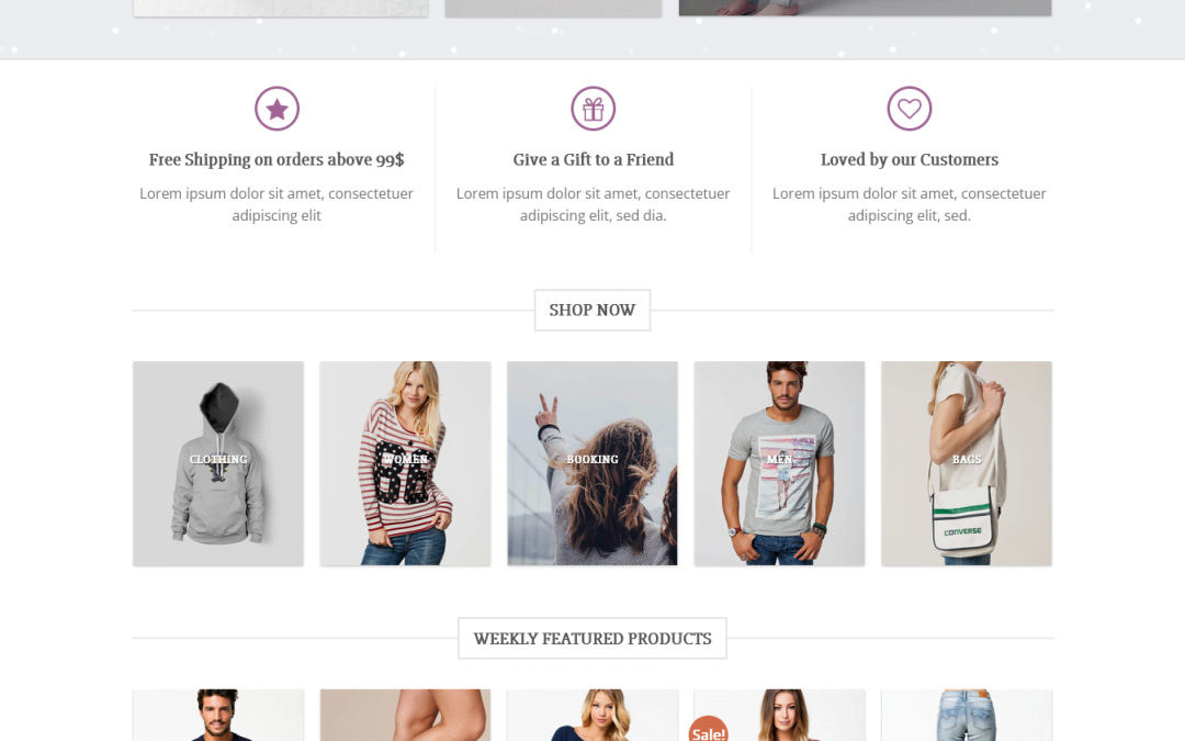 Cute Shop – Flatsome Woocommerce website design
