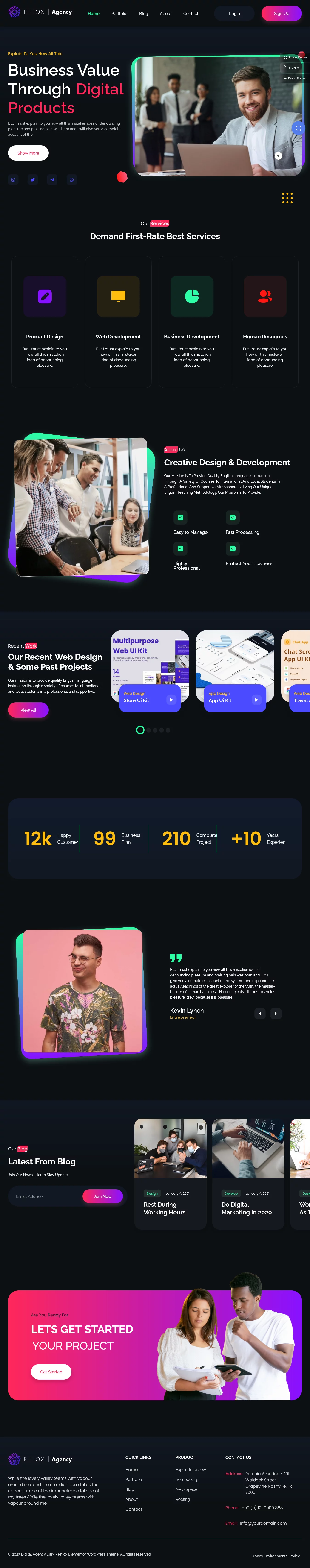 Creative Design & Development Agency Website Design